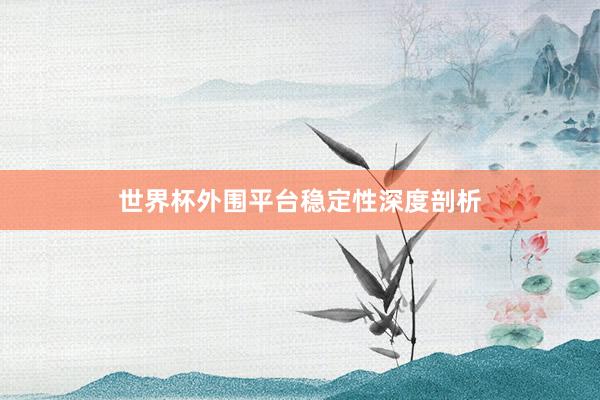 世界杯外围平台稳定性深度剖析